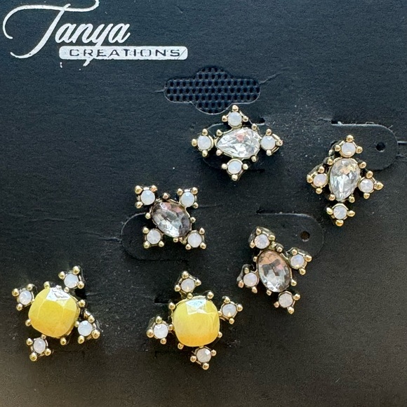 High-End Department Store Designer One of Kind Statement Earrings - Picture 3 of 5